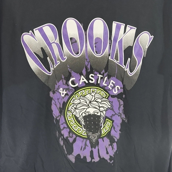 Crooks  and Castles Mens Large Bandana Graphic Tee - Picture 2 of 6